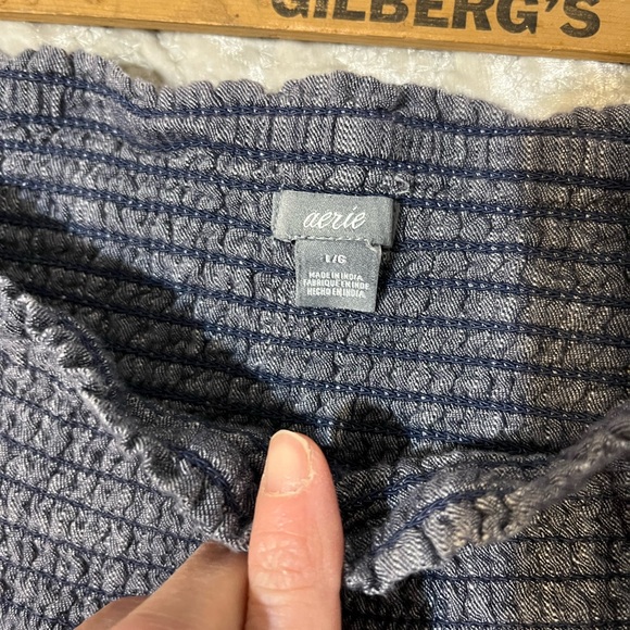 Aerie Charcoal Wide-Leg Pants - Picture 6 of 7